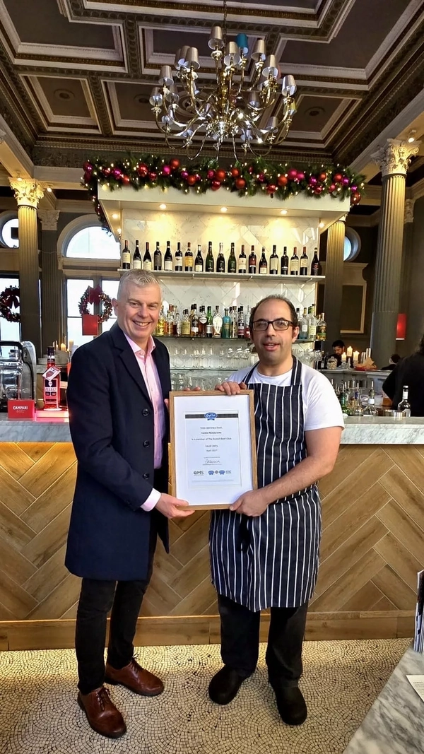 Edinburgh-based Contini Restaurant Group joins The Scotch Beef Club