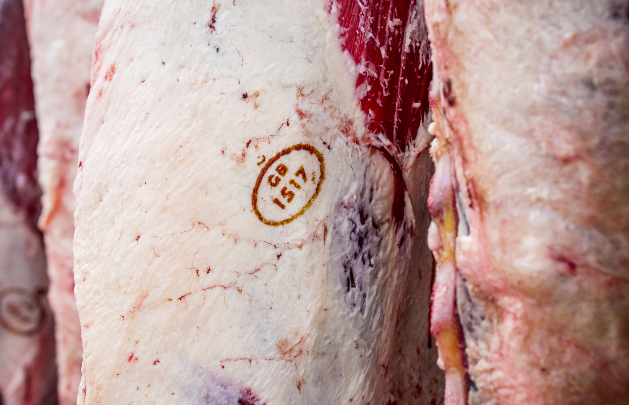 Meat in an abattoir