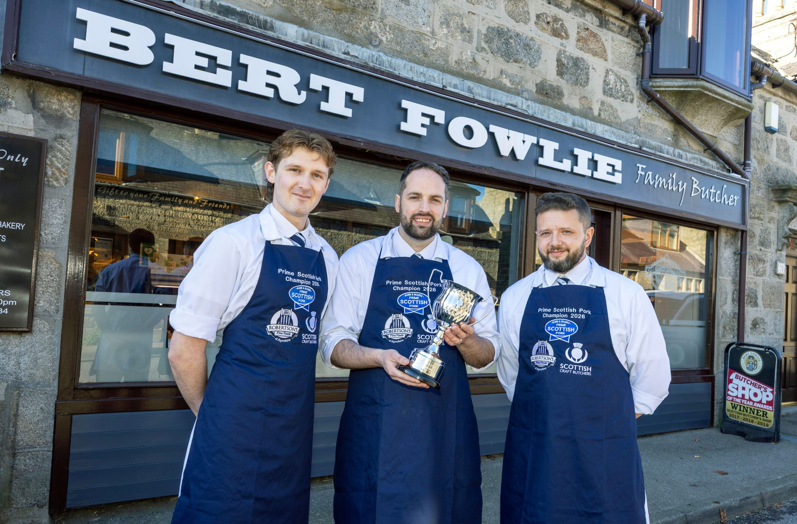 Bert Fowlie Butchers crowned Prime Scottish Pork Display champion